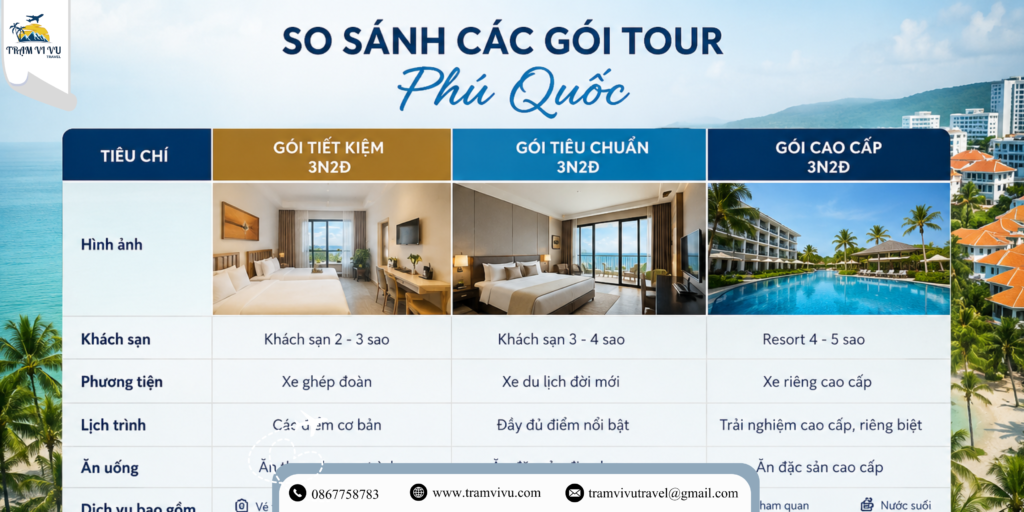 Các yếu tố ảnh hưởng đến giá vé tour du lịch Phú Quốc