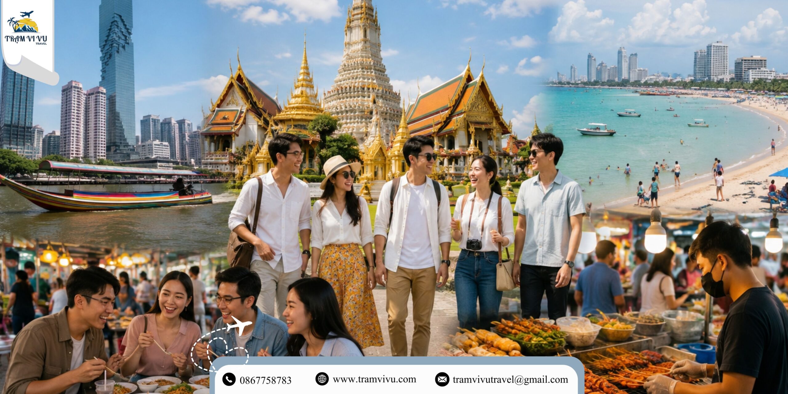 Lịch trình du lịch Thái Lan 3 ngày 2 đêm tại Bangkok và Pattaya